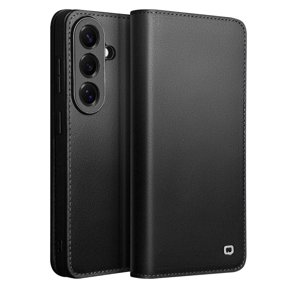 QIALINO For Samsung Galaxy S26/S26 Pro Case Wallet Flip Stand Phone Cover Genuine Cow Leather