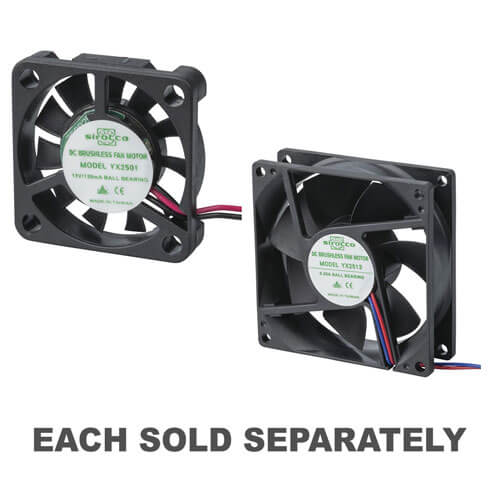 Sirocco Sirocco Wire Ball Bearing Fan (12VDC)