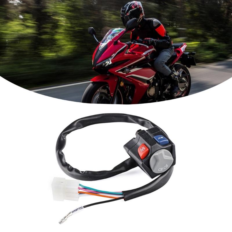 Waterproof Universal Motorcycle Headlight Switches With Ignitions Control ABS Construction Suitable For Dirt Bike Models
