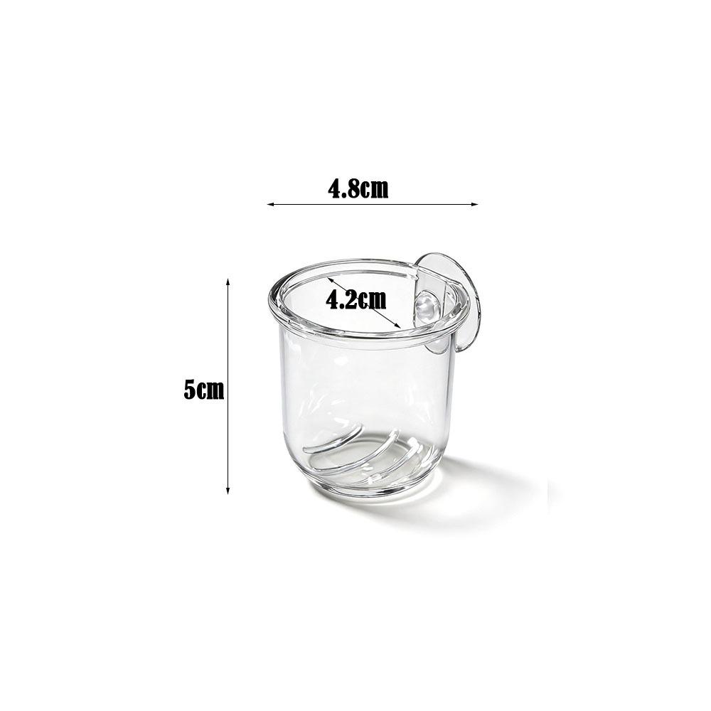 

Mini Plastic Fish Feeder with Suction Holder Clear Aquatic Plant Cups Waterweed Nursery Pot Aquarium Decoration Tool