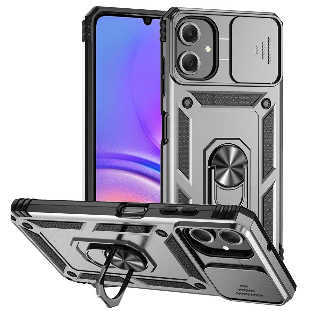 For Samsung Galaxy A07 Case Car Magnetic Ring Stand Armor Phone Cases for Galaxy A07 A 07 GalaxyA07 Slide Lens Protection Cover