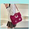 Adorable Plush Animal Pattern Handbag For Girls Spacious Commuting And School Use