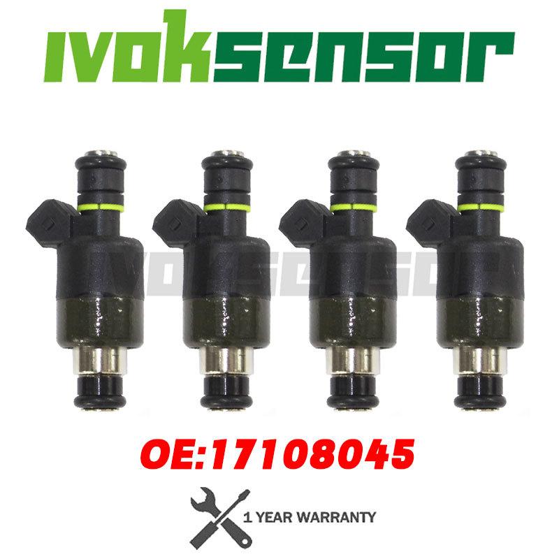 4Pcs Fuel Injector For Daewoo Lanos 1.6 1999 2000 20001 2002 17108045 17103677 17109450