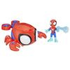 Spidey Water-Webs Figurine and Vehicle Sea Spider, Marvel Spidey and His Amazing Friends, Ages 4+