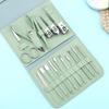 Nuovo set da 16 pezzi/set tagliaunghie in acciaio inox con borsa pieghevole, kit tagliaunghie per manicure, forbici, strumento di bellezza per il trucco