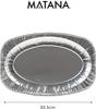 Plateaux de Service - MATANA - Aluminium - 35,5 cm - Réutilisables - Économiques
