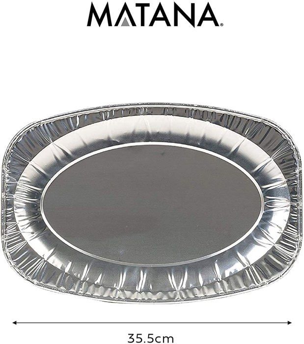 Plateaux de Service - MATANA - Aluminium - 35,5 cm - Réutilisables - Économiques