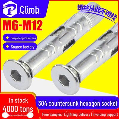304 Stainless Steel Flat Head Hex Socket Expansion Bolt M8/M10