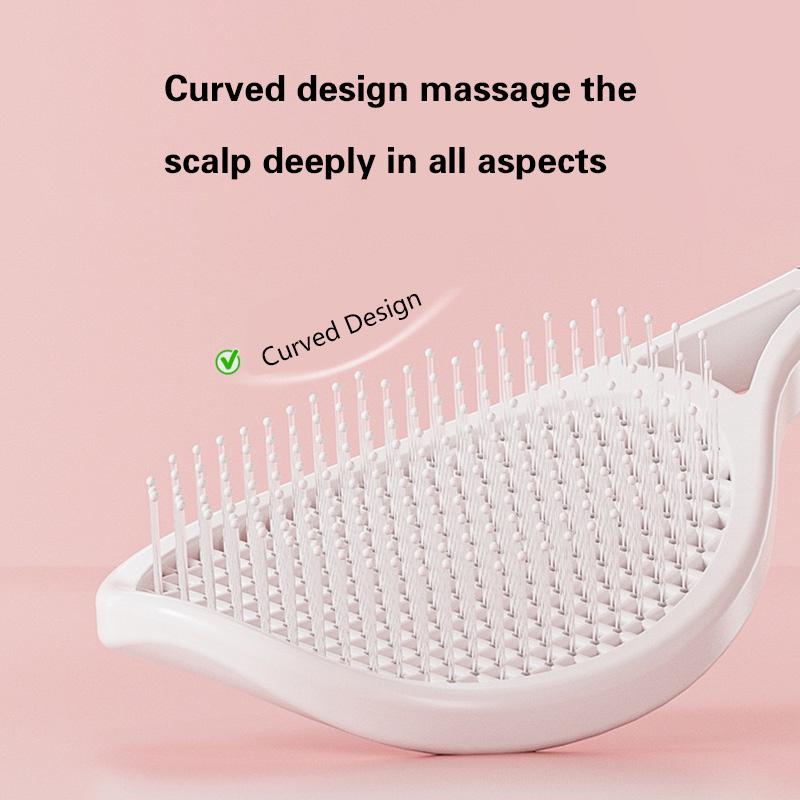 New Products Detangling Hair Brush Curved Massage Tennis Hair Brush Tennis Racket Hair Brushes & Combs
