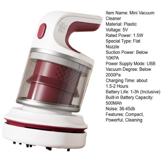 Desktop Vacuum Cleaner Cordless Mini Table Dust Vaccum Cleaner Handheld Computer Air Duster for Office Desktop Laptop Keyboard Car Home Cleaning