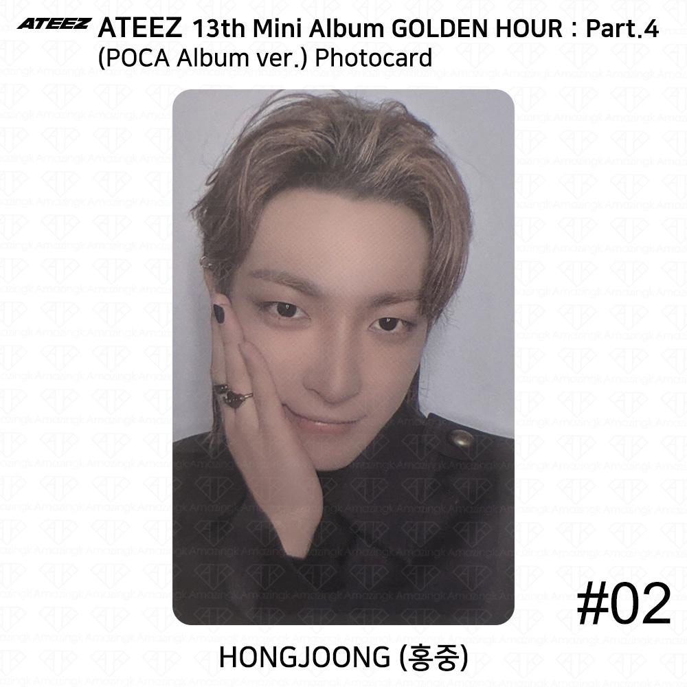 ATEEZ 13. Mini-Album Golden Hour Teil 4 POCA Album Version. Fotokarte