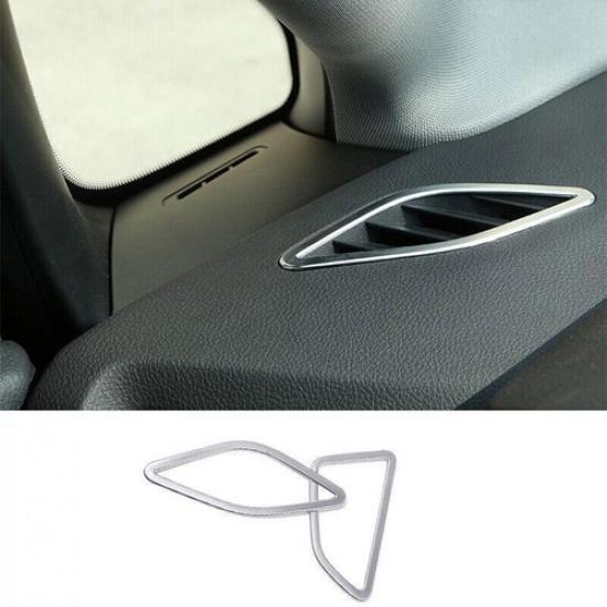 For BMW 2 Series Touring 15-19 Matte Silver Dashboard Upper Air Outlet Vent Trim