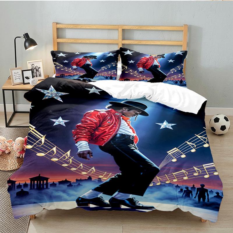 Jackson's Thriller 3PCS Bedding set,Ideal for 1pc Duvet Cover And 2pcs Pillowcases Perfect for Fan gift,Ideal for Bedroom, Dormitory