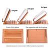 Support de lecture pliable en bois peu encombrant avec clip pour page, angles réglables, support pour manuel, partitions de musique, livre de cuisine