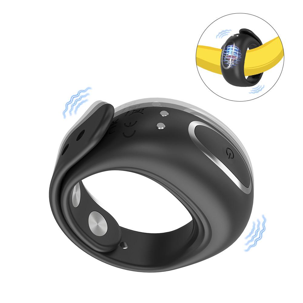 Adjustable Vibrator Cock Ring Men Penis Ring 10 Vibration Ejaculation Delay Erection Testis Cockring Adult Sex Toys for Couples