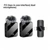 3-in-1 Universal Wireless Lapel Microphone, Noise Reduction Mic For Live Shooting, Compatible With iOS, Android, Computer