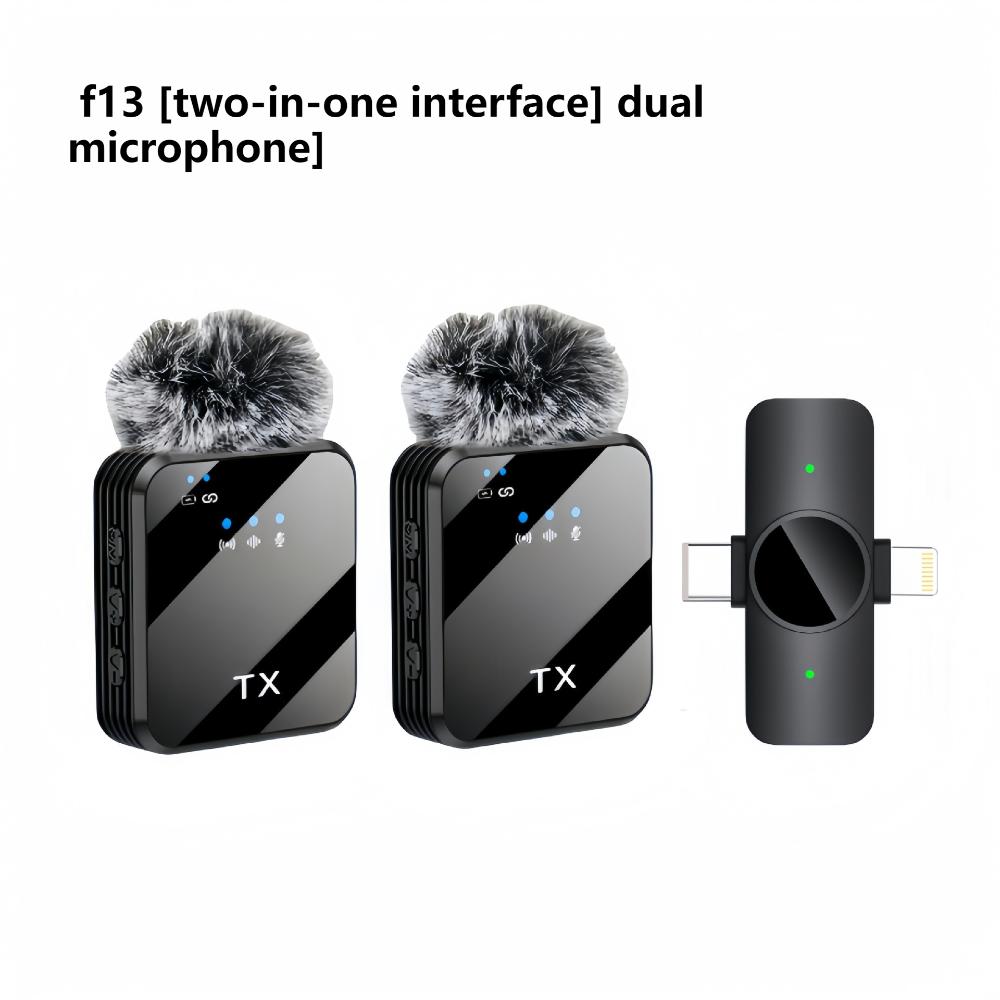 3-in-1 Universal Wireless Lapel Microphone, Noise Reduction Mic For Live Shooting, Compatible With iOS, Android, Computer