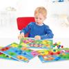 Color Cognition Board Montessori Educational Toys for Children Wooden Toy Jigsaw Early Learning Color Match Game Kids Baby Toys