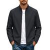 Men's Reversible Stand Collar Jacket Lightweight Windproof Breathable Business Casual Outerwear for Spring Fall