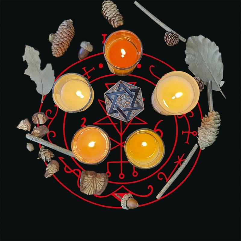 Mysteriöses Symbol Tarotkarten Tischdecke Altartuch Altartuch Wahrsagungen Kartentischdecke Wandteppich Einfach zu verwenden