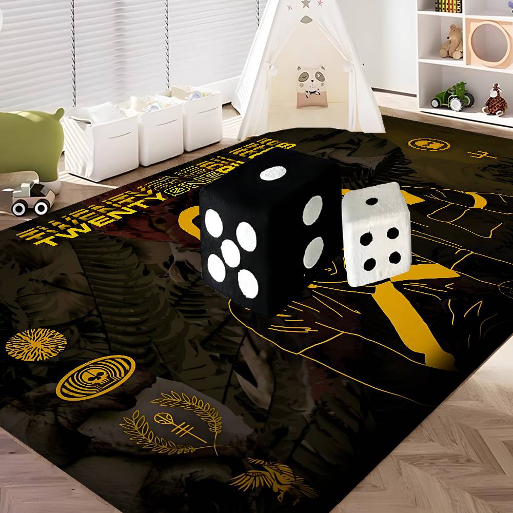 Popular T-Twenty One Pilot Band Kitchen Mat Cheaper Anti-slip Modern Living Room Balcony Printed Modern Home Decor