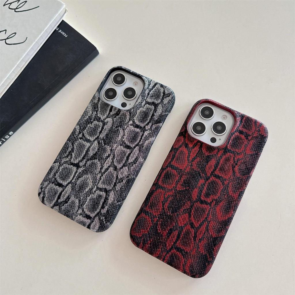 Luxuriöse stoßfeste Hülle mit Schlangenhaut-Textur für iPhone 17 Pro Max & Apple 16