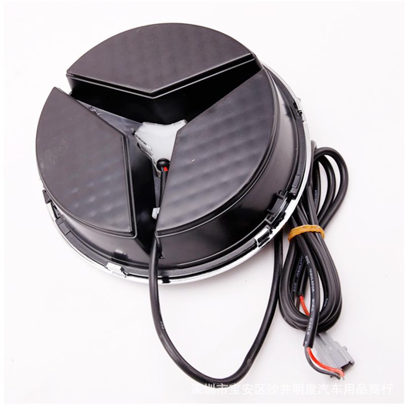 Car Front Grill Logo Light Mirror Face LED Badge Emblem Luminous Decorative Light For Mercedes Benz W205 W218 W204 W176 W212