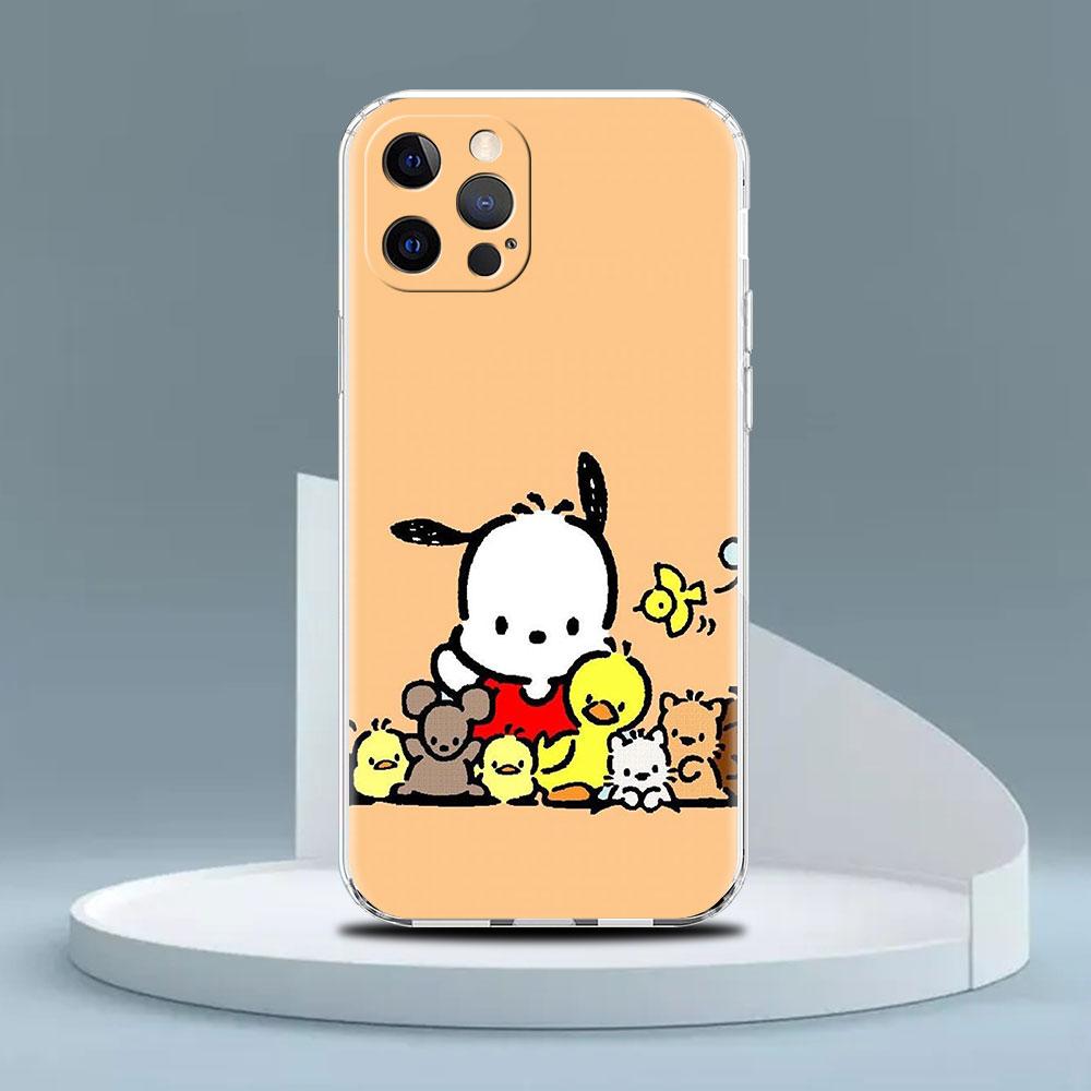 Pachacco Clear Case For Apple iPhone 14 11 13 12 Pro 7 8 Plus XR X XS Max 6 6S 14Pro Silicone Phone Cover