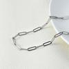 4mm Wide Dainty Stainless Steel Neck Chain Paperclip Necklace for Women Men Gold/Silver Choker Metal Jewelry Collar Gift