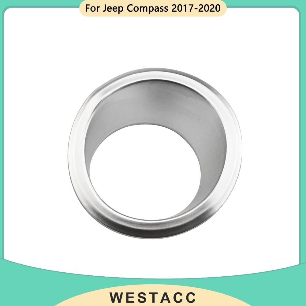 Auto Zündschlüssel Schalter Startknopf Abdeckung Ring Dekoration Aufkleber für Jeep Compass 2017 - Innen