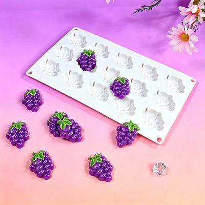 Silicone Mold for Fruit-Themed Mousse Cake Hami Melon Blueberry Grape Fun Baking for Family and Friends