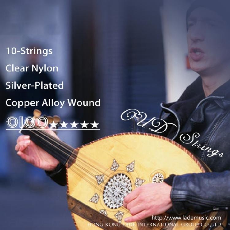 11 Strings Arabic Oud StringsClear Nylon Silver Plated Copper Alloy Wound String
