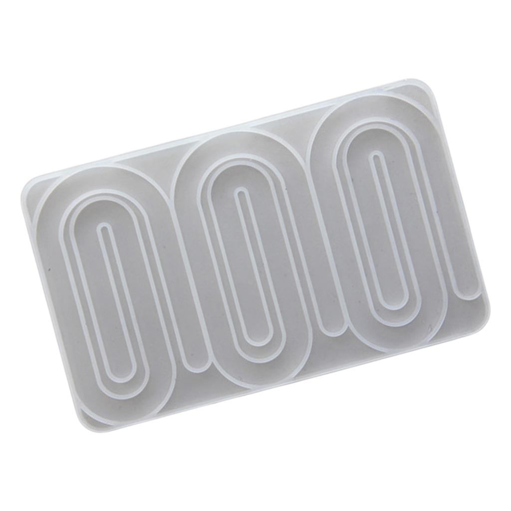 Paperclip Resin Molds Paperclip Silicone Candle Molds for Handmade Candle Soap Chocolate Molds for Cake Fondant Baking