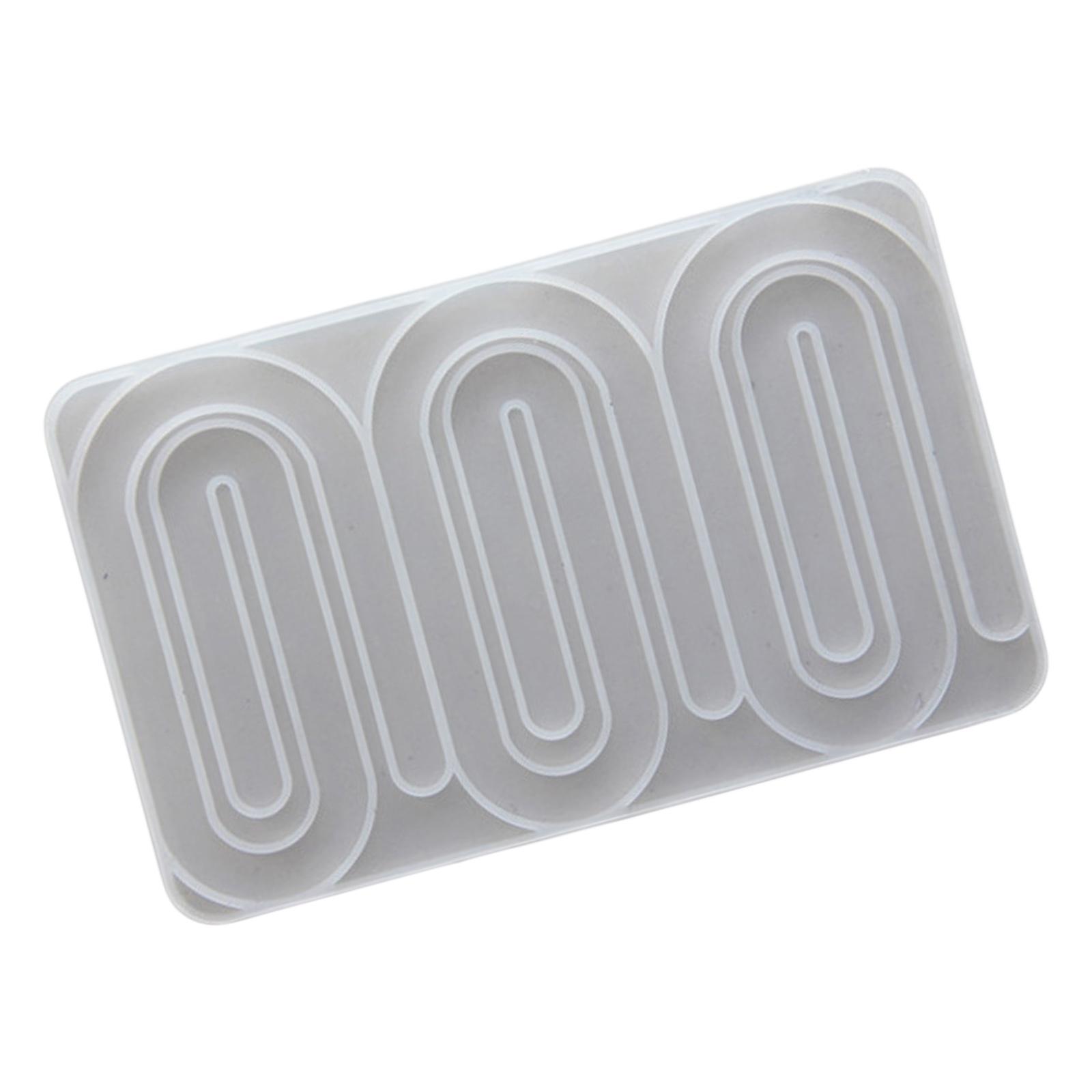 

Paperclip Silicone Candle Molds Paperclip Resin Mold for Candle Soap Fondant Molds Chocolate Molds for Candy Cake Baking