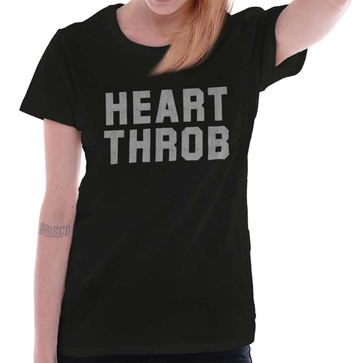 Funny Valentine s Day Heart Throb Dating Womens Top Junior Graphic Tee XS