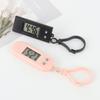 2Pcs Portable Electronic Clock Keychain Mini Pocket Electronic Oval Hanging Watch Digital Table Time Date Display Clock Student
