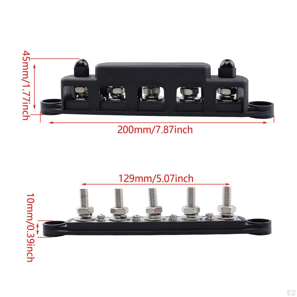 2 Pack Power Distribution Block for Car, Marine, Automotive
