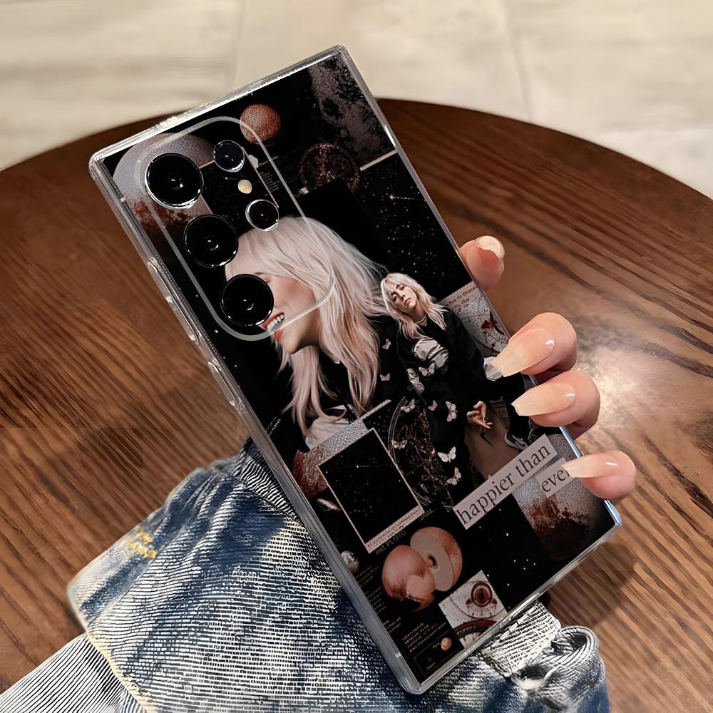 

Fall Asleep Happier Than Ever Phone Case For Samsung S26 S25 S24 Ultra S23 Fe S22 S20 S21 Plus Plus 5G Fe Transparent Cover Galaxy S22 5G-1