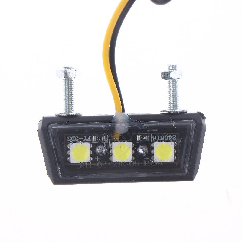12V Led Light Waterproof Motorcycle License Light Motorcycle License Plate Rear Tail Light Motorcycle License Plate Holder Light