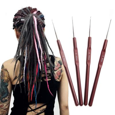 Tejer Trenzado Cabello Micro Gancho para Hacer Dreadlocks Trenzadores Aguja de Crochet para Dreadlocks Mantenimiento de Trenzas Ganchos de Tejer