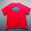 A&Js USA Red Buffalo Graphic T Shirt 3XL 100 Percent Cotton Glitter Sparkle