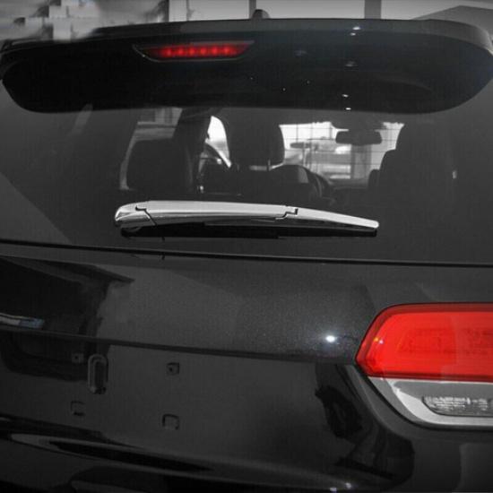 Rear Windscreen Rain Wiper Blade Decor Cover for Jeep Grand Cherokee 11+ Chrome