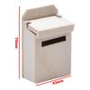 Interactive Miniature Wooden Flip Mailbox Model Engage with Your Miniature Setting Add Playfulness and Realism