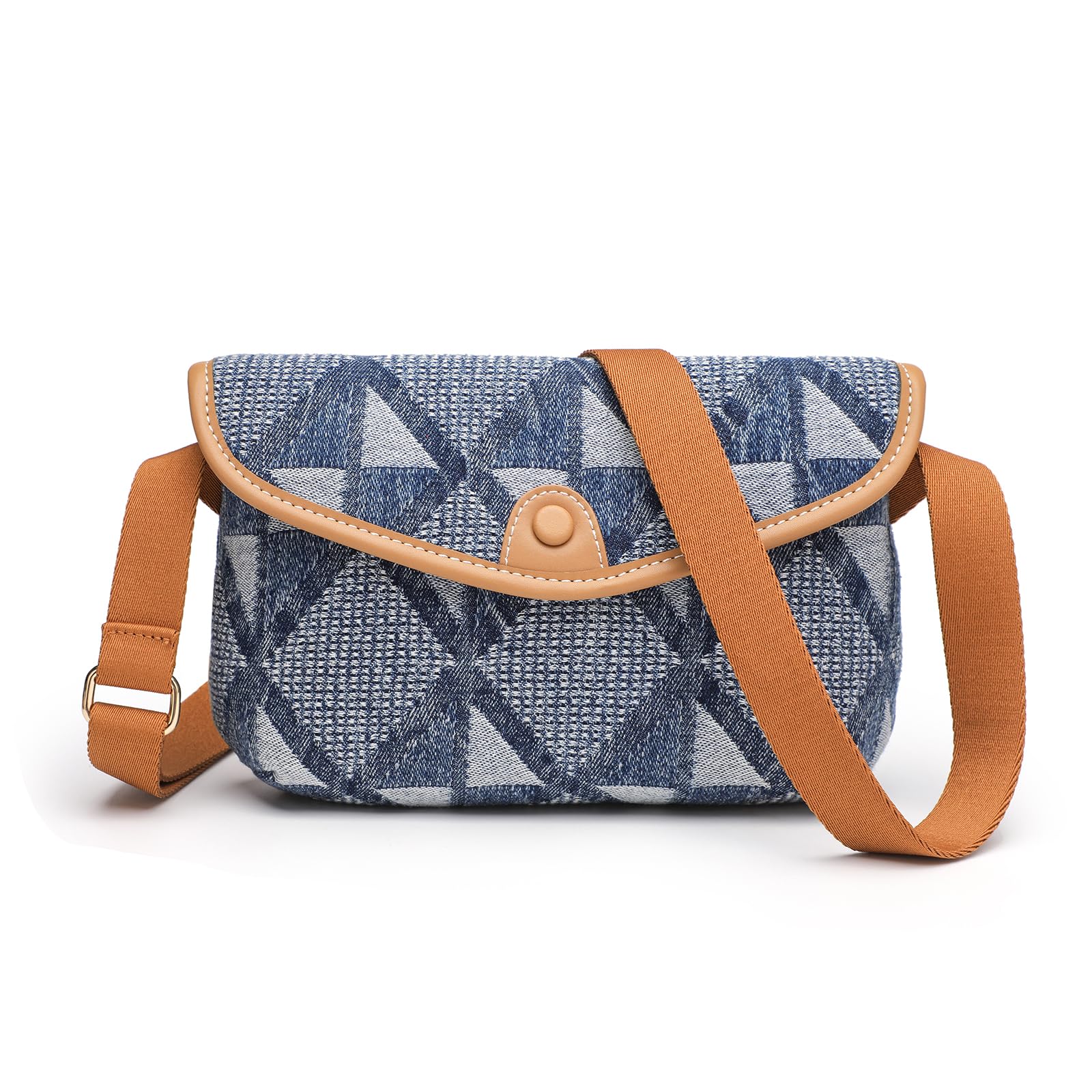 

Small Denim Crossbody Purses Bags for Women Crossbody Handbags Trendy Design Shoulder Purse Messenger Bags Tringle [ANFUMAN]