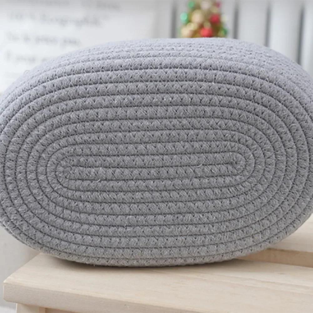 3pcs Storage Basket Home Decoration For Laundry Organization Toys Snacks Keys Storage Cotton Thread Storage Woven Basket