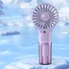 Zerstäuberventilator Handventilator Handzerstäuberventilator Wiederaufladbar 4 Geschwindigkeitsstufen Kleiner Zerstäuberventilator Kühlende Wassersprühfunktion