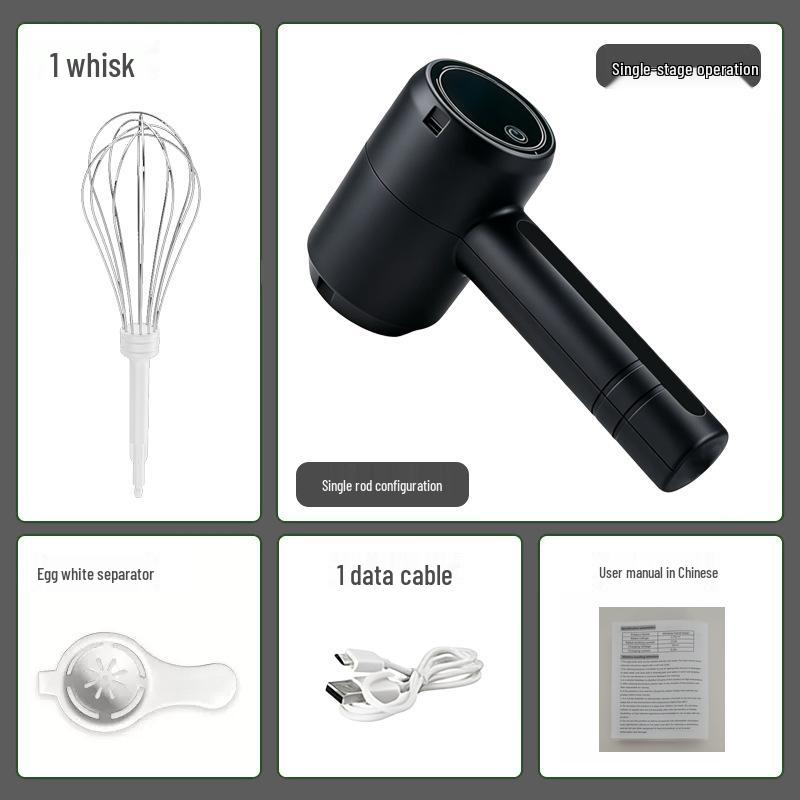 Rechargeable Wireless Mini Egg Beater & Foamer