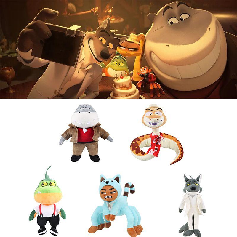 The Bad Guys Plush Toy Collection Featuring Mr. Wolf Ms. Tarantula Mr. Snake Mr. Piranha And More!