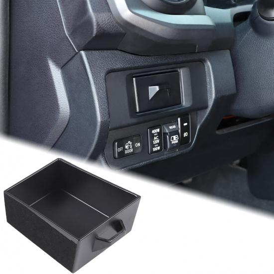 

Aunginsy Car Center Console Storage Box Compatible with Toyota Tacoma 2016-2023 Truck Upgrade Drivers Side Cubby Drawer Organizer Tray Coin Key Card Style B