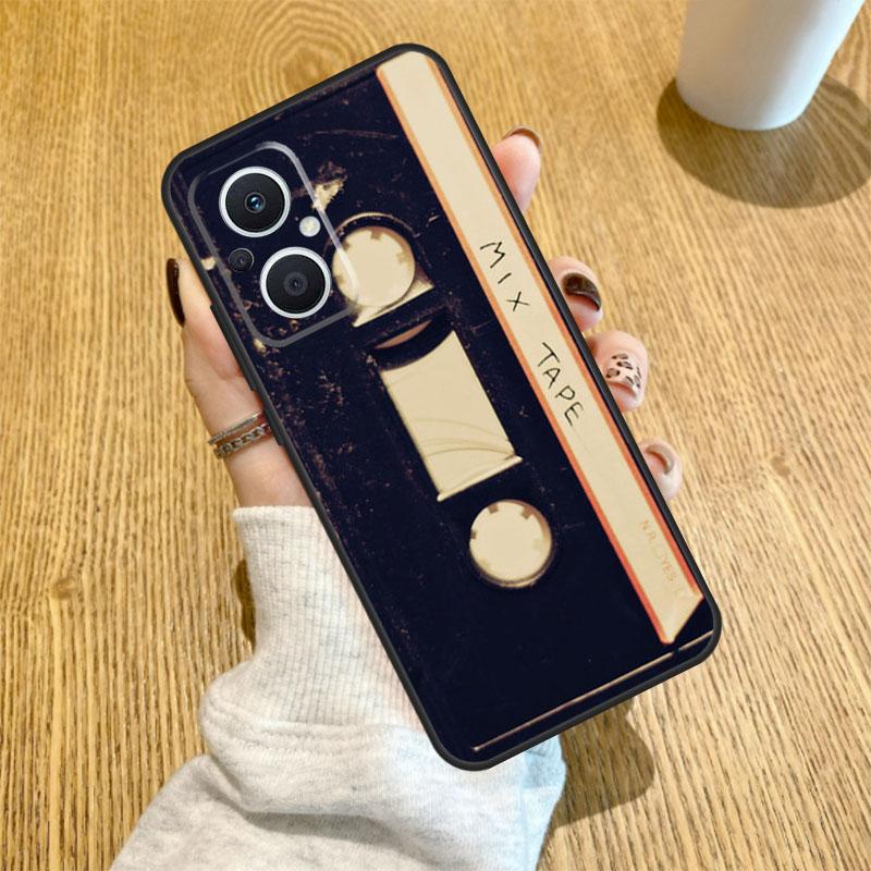 Art Cassette Tape Design Funda For OPPO Reno 12F 11F 13F 14F 8T 8 Lite 10 11 12 13 14 OPPO Find X8 X6 X5 X9 Pro Case
